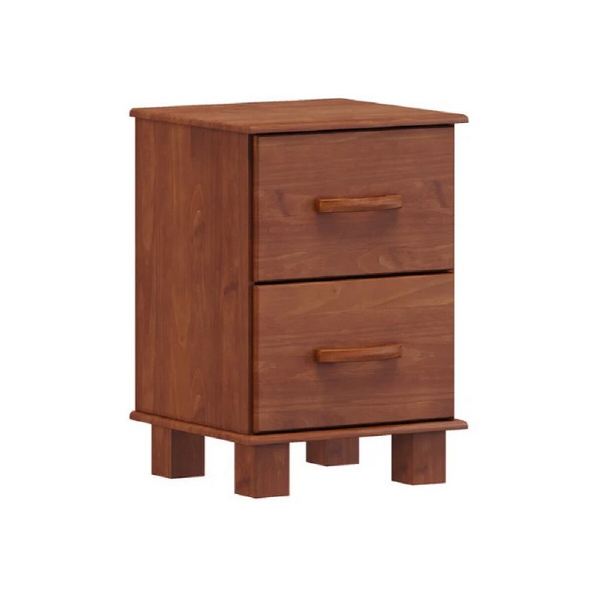 MESA DE LUZ FINESTRA BRONZE 2 CAJONES. IMBUIA 