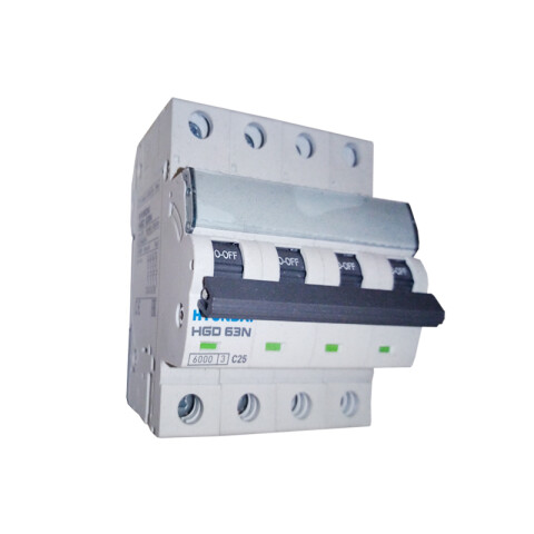 Interruptor termomagnético 4P 25A 10KA HY1825X