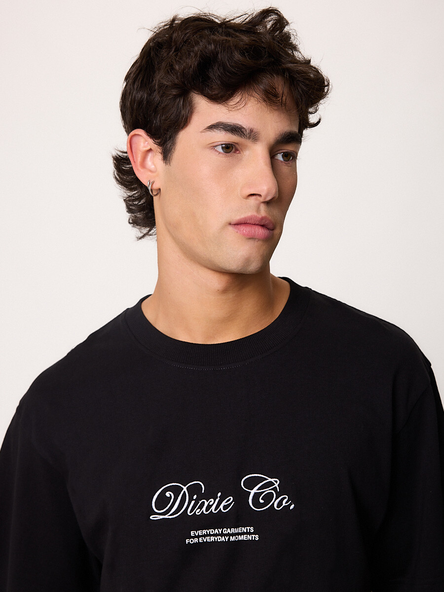 T-SHIRT M/C XIEDI DIXIE Negro