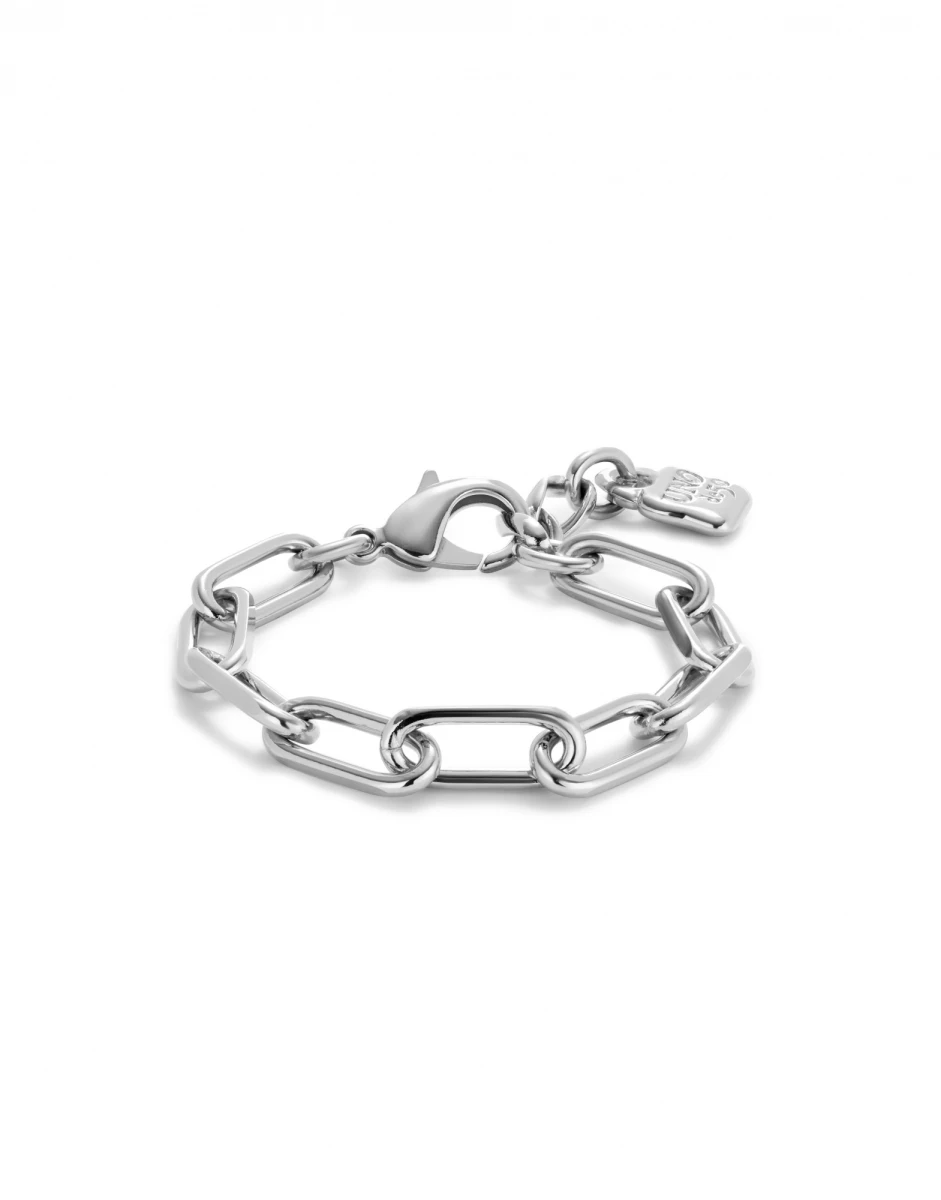 PULSERA CON ESLABONES BAÑADA PLATA DE LEY - Pulsera 