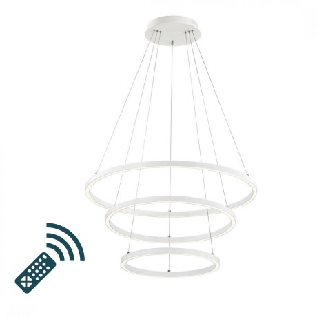 Luminaria led 3 anillos, a control remoto con varias funciones Luminaria led 3 anillos, a control remoto con varias funciones
