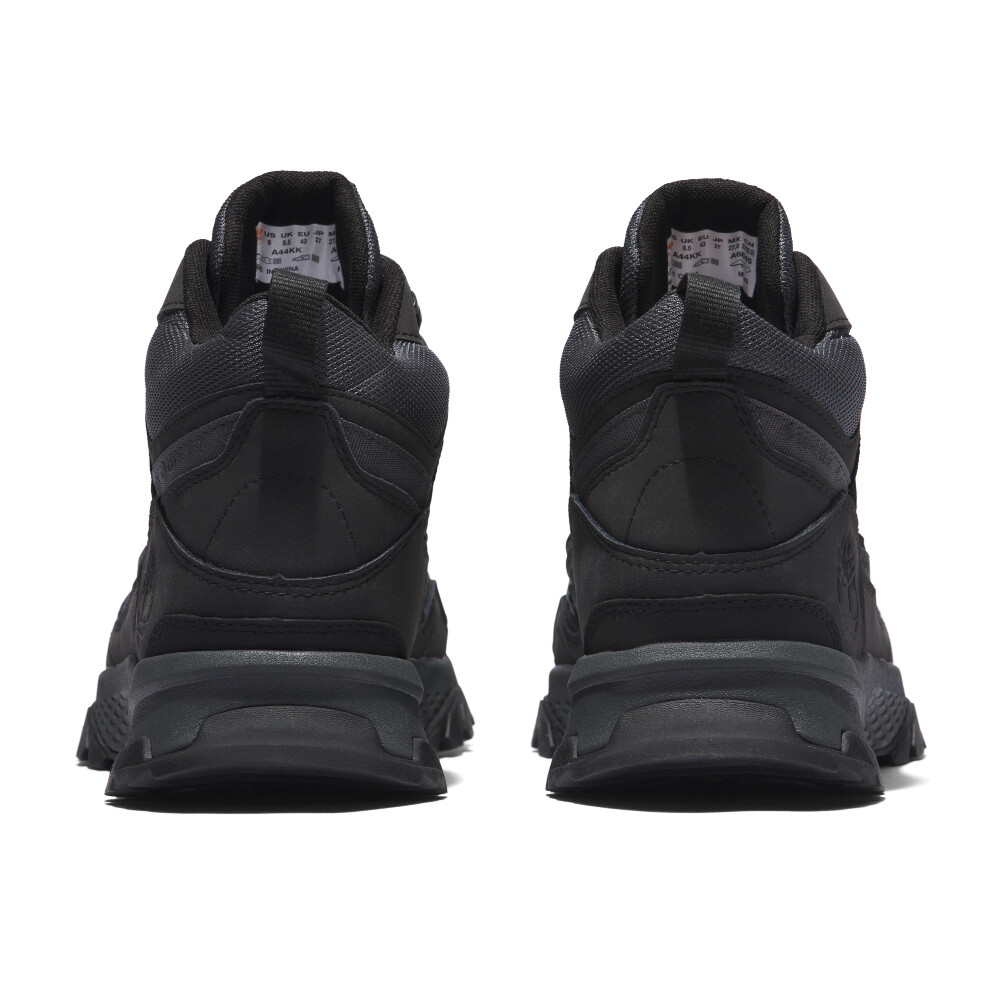 Botas Mid Lace Up Waterproof Hiking Hombre Jet Black