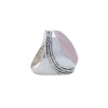 Anillo Oval-Plata 925-Piedra Cuarzo rosa-AN3938 conpiedra