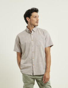 012506 CAMISA HARRINGTON LABEL Kaki