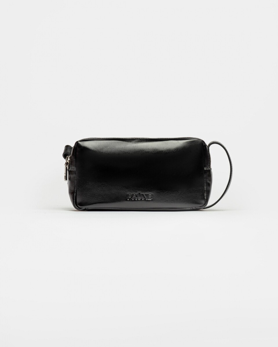 Bandolera Horizon en cuero arrugado - Negro 