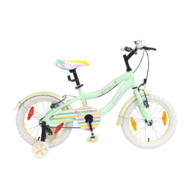 Bicicleta Baccio R.16 Niña Mystic (std) Verde/beige.