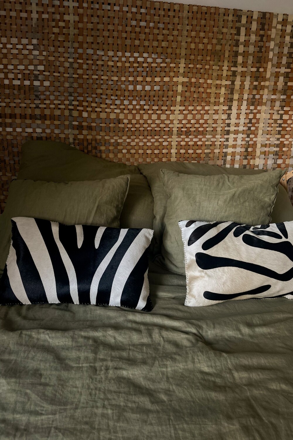 Zebra Cushion Blanco / Negro