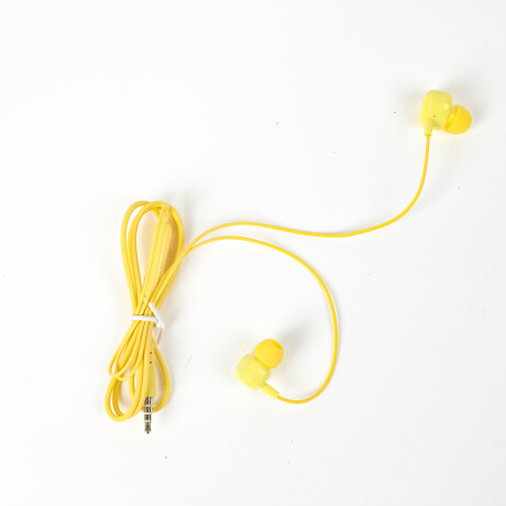 AURICULARES CON CABLE IN EAR EXTRA BASS AMARILLOS AURICULARES CON CABLE IN EAR EXTRA BASS AMARILLOS