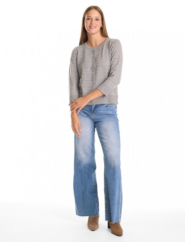 Cardigan Basico GRIS