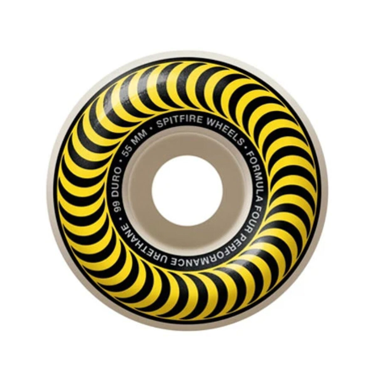 Ruedas de Skate Spitfire Classic Formula (White Yellow) 55mm 99A 