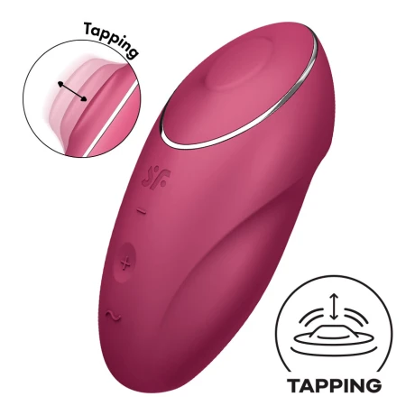 Satisfyer Tap & Climax 1 Tapping Vibrador Rojo