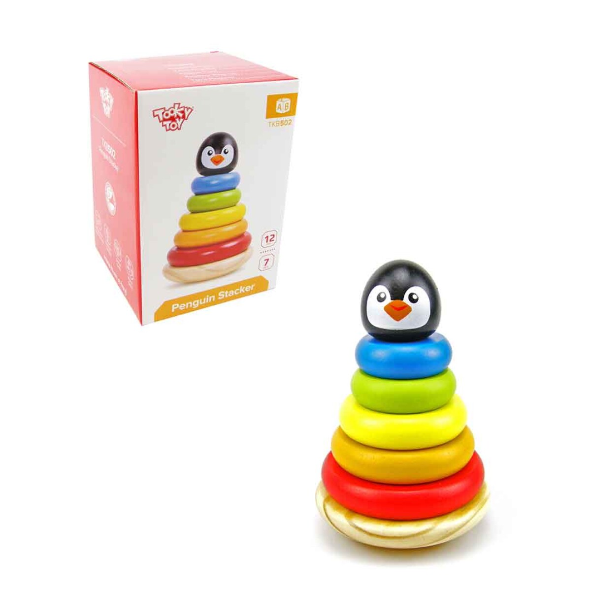 Torre de pinguino bloques de apilar Tooky Toy - 001 