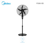 Ventilador de pie Midea FS50-3D negro