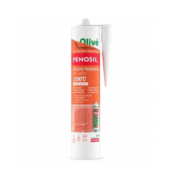 SILICONA ALTA TEMEPERATURA 1200º NEGRO 300ML PENOSIL Silicona Alta Temeperatura 1200º Negro 300ml Penosil