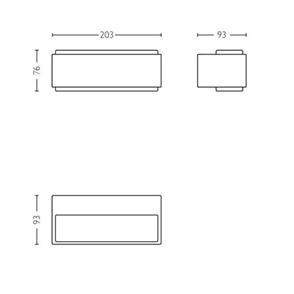 Aplique bidireccional STRATOSPHERE LED 2x4,5W PH5108