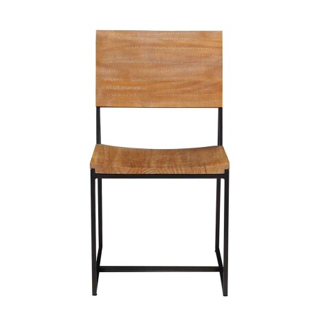 SILLA DE COMEDOR MADERA-Y-METAL NATURAL-BEIGE YORK