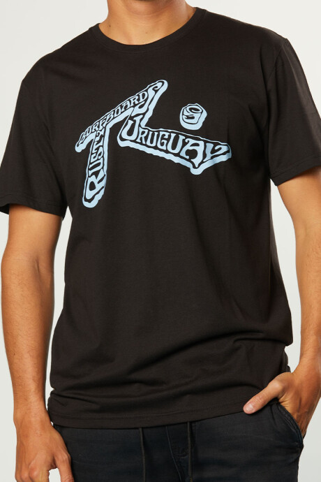 T-SHIRT MUNDIAL RUSTY Negro