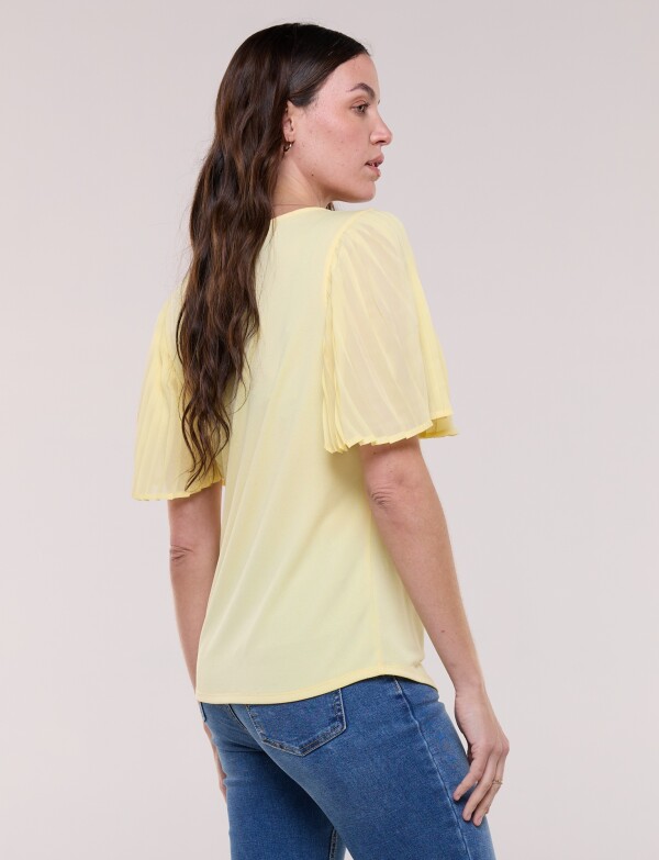 Blusa Manga Plisada AMARILLO