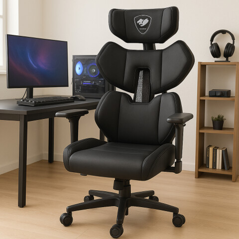 Silla Gamer Cougar Terminator Elite 130kg Ergonomica NEGRO