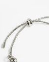 Pulseras Flexibles Metal Pulsera Ajustable De Eslabones - Plateado Rodio