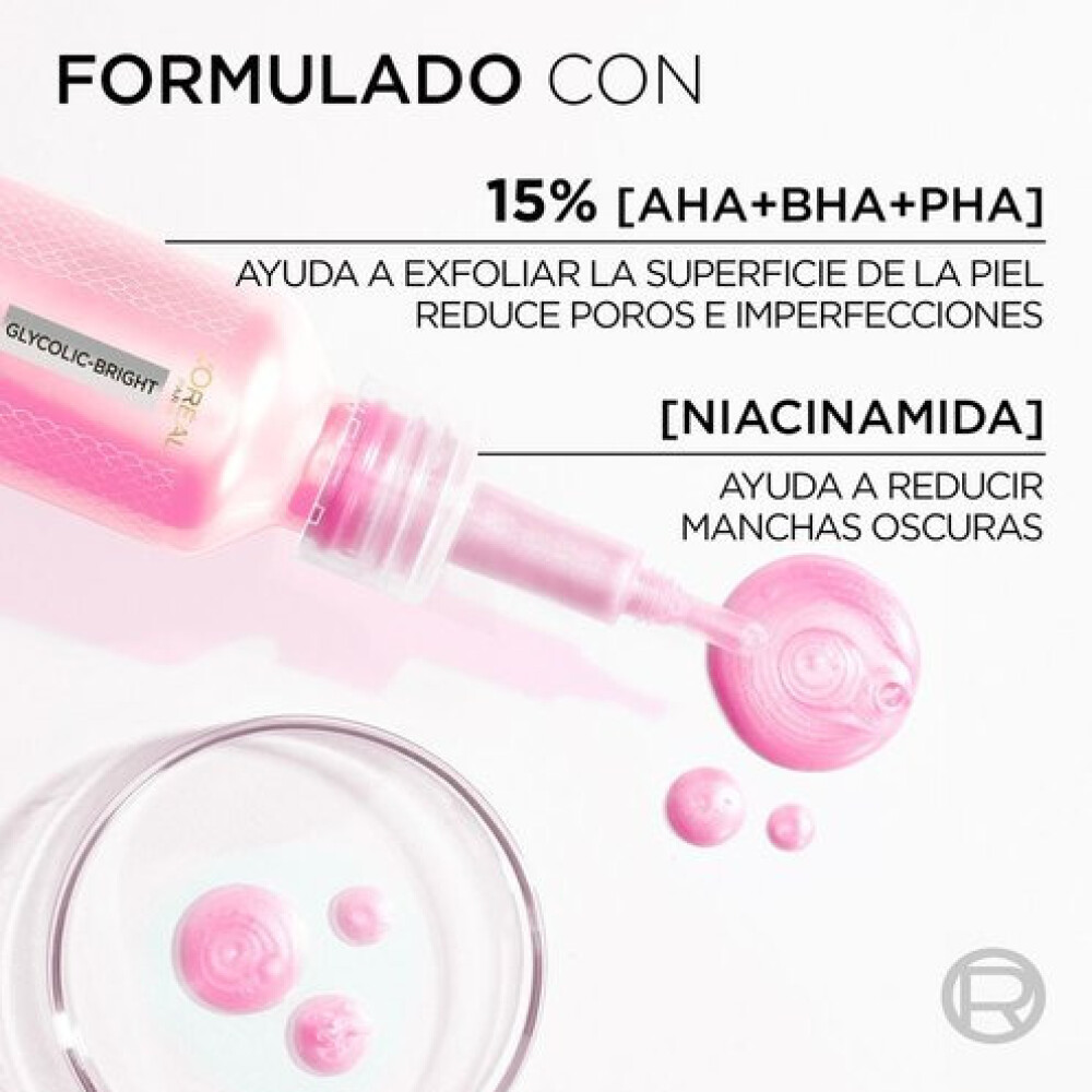 LOREAL GLYCO BRIGHT EXFOLIA PEEL 25ML única