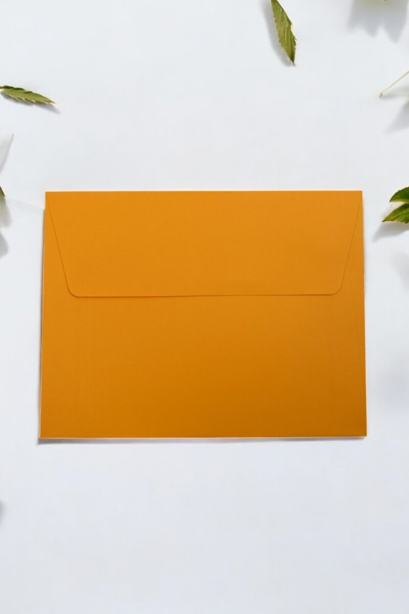 Sobre color 120 grs 14x18 cm. - NARANJA 