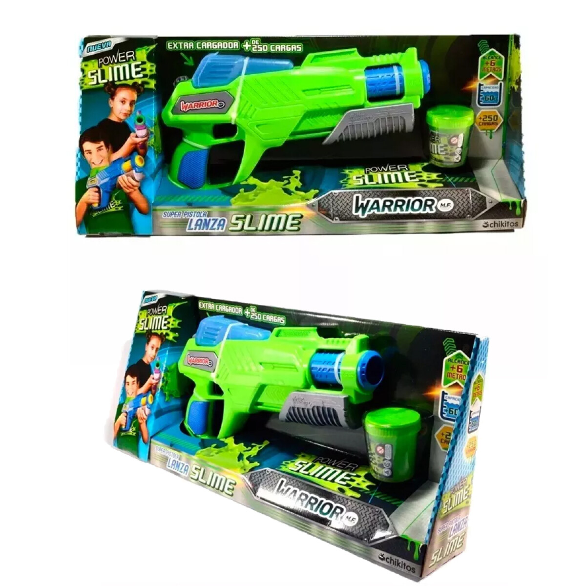 Power Slime Warriors Mf Super Pistola Lanza Slime 3230 - 001 