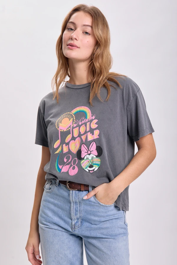 Remera estampa Gris