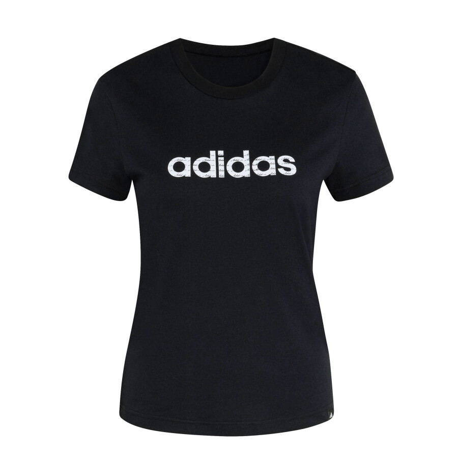 Remera de Mujer Adidas T Shirt Lin W Negro - Blanco