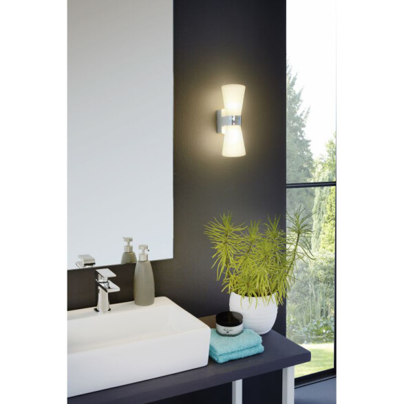 Aplique pared bidirecc.cromo 2XG9 L:27 IP44 CAILIN EG3260