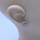 Caravanas oro 18k antiguas con brillantes y diamantes. Caravanas oro 18k antiguas con brillantes y diamantes.