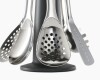 Utensilios de cocina con carrusel giratorio - set de 6 utensilios en acero inox. Utensilios de cocina con carrusel giratorio - set de 6 utensilios en acero inox.