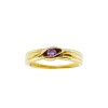 Anillo Solitario-Oro bajo-Piedra Amatista-AN8221 conpiedra