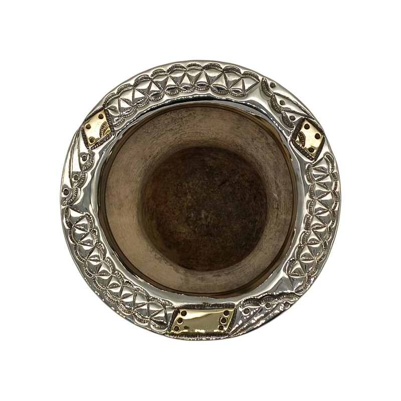 Mate camionero con apliques en bronce - ALPACA - 10 blancouniforme