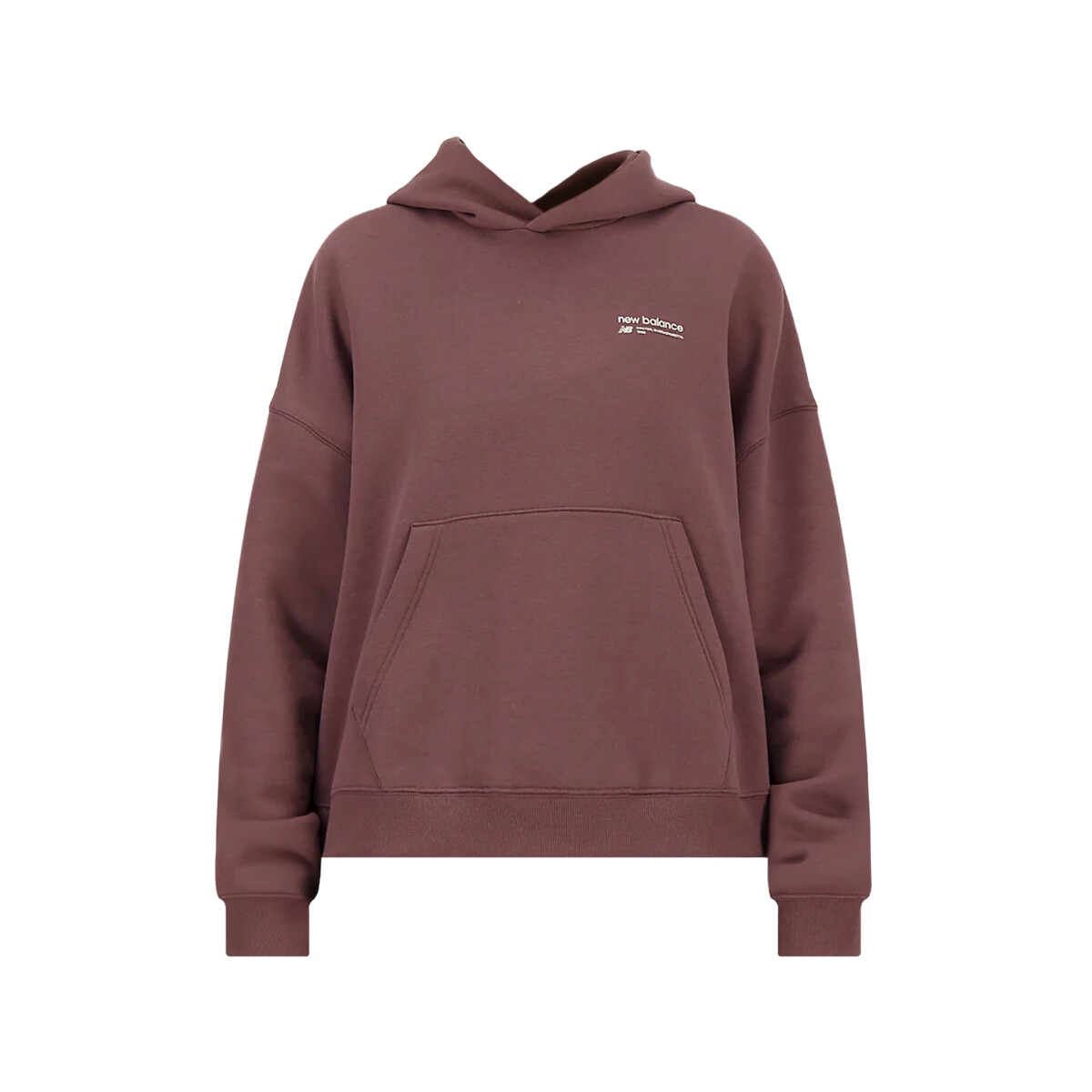 NEW BALANCE LINEAR HERITAGE BRUSHED BACK FLEECE - Wine 