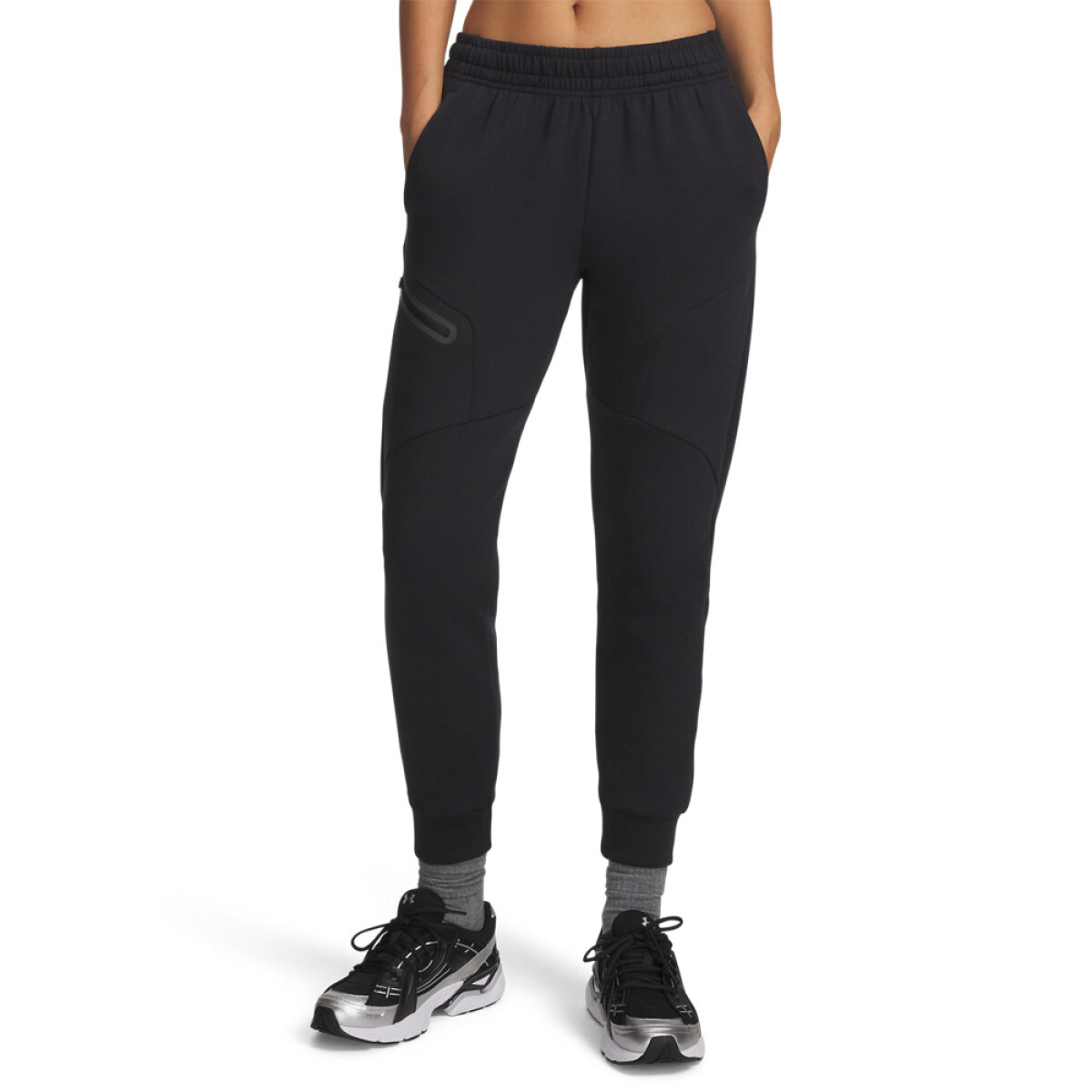 Unstoppable Flc Jogger-WHT - BLK-001 