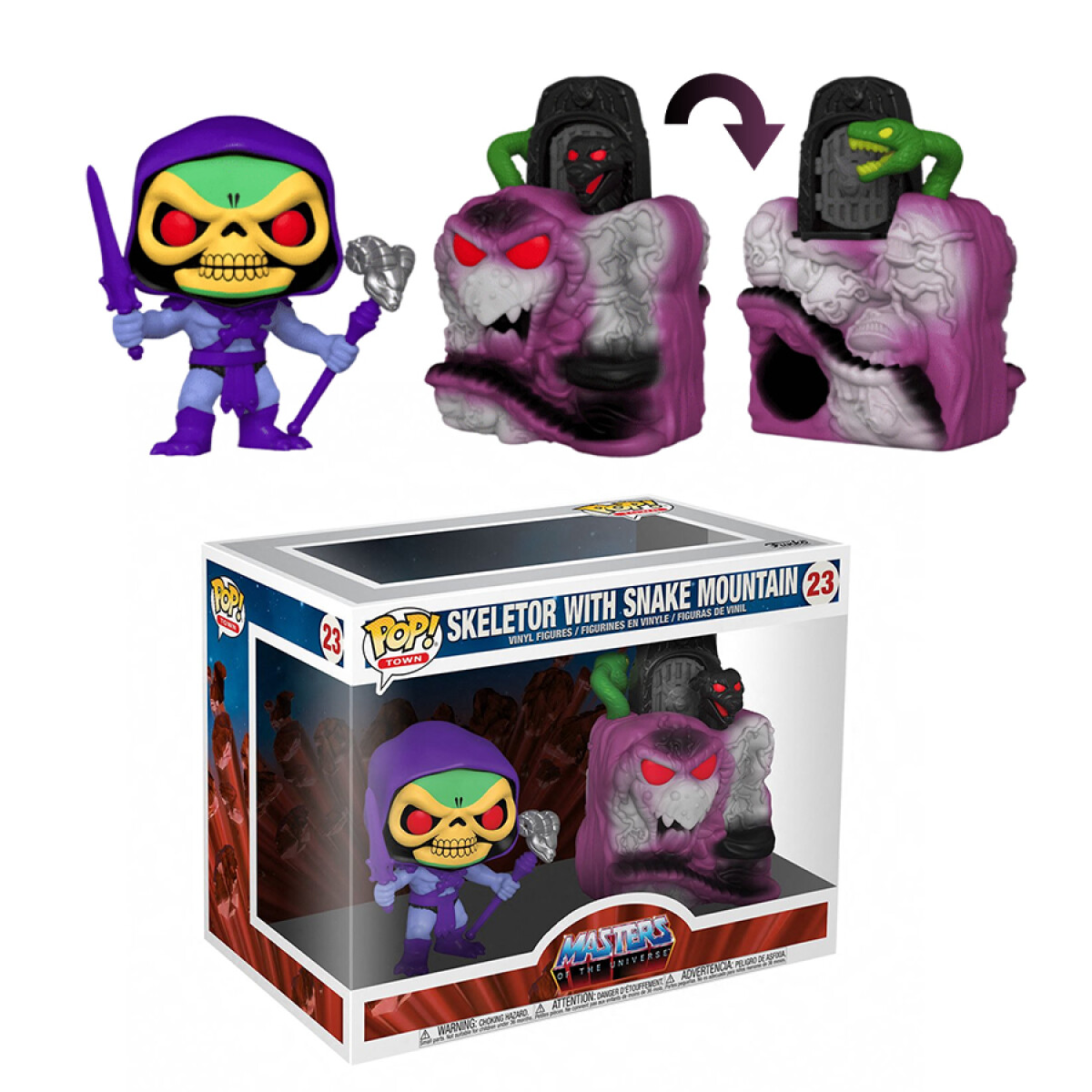 Snake Mountain with Skeletor · Masters of the Universe Pop Town - 23 