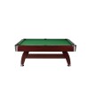 Mesa De Pool Profesional Con Devolución De Bolas + 2 Tacos Verde oscuro
