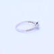 Anillo oro 18k blanco con brillantes. Anillo oro 18k blanco con brillantes.