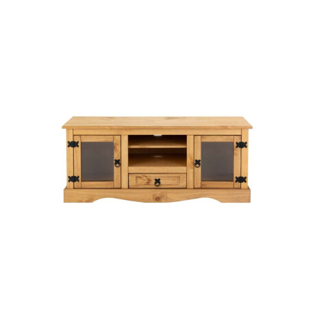 Rack 2 Puertas Vidrio Li­nea Mexicana Natural