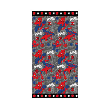 Acolchado infantil 1 Plaza 100% Microfibra Spiderman Gris