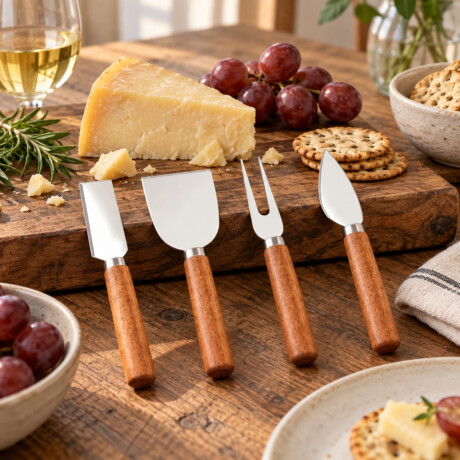 Utensilio para Queso 4 Unidades Ibili Utensilio para Queso 4 Unidades Ibili