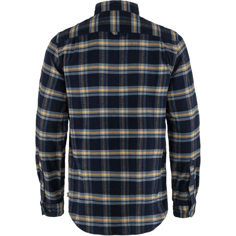 Camisa Fjallraven Ovik Heavy Flannel Shirt M Hombre Dark Navy-buckwheat Brown