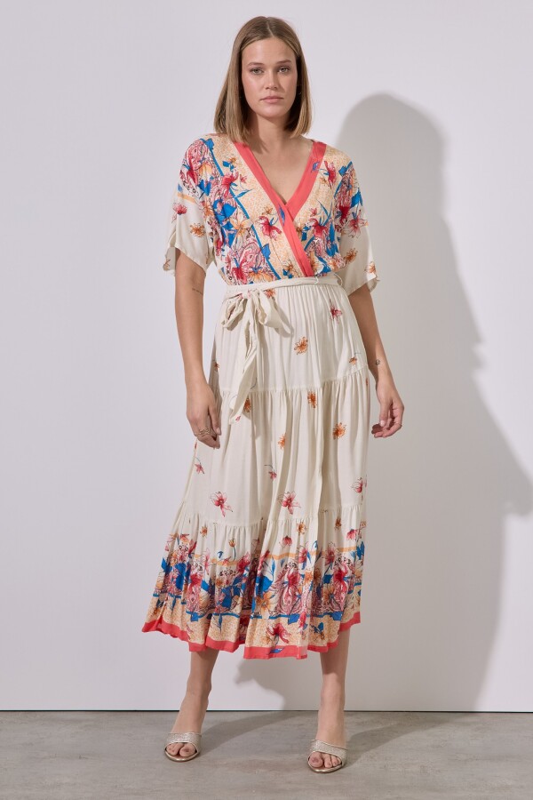 Vestido Maxi Print BLANCO/MULTI