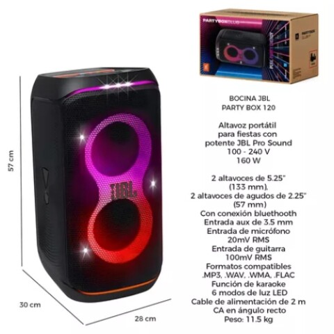 Parlante JBL Party Box Club 120 Parlante Jbl Party Box Club 120