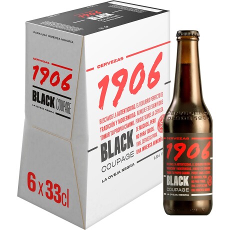 Pack X6 Cerveza 1906 Black Coupage 330ML 001