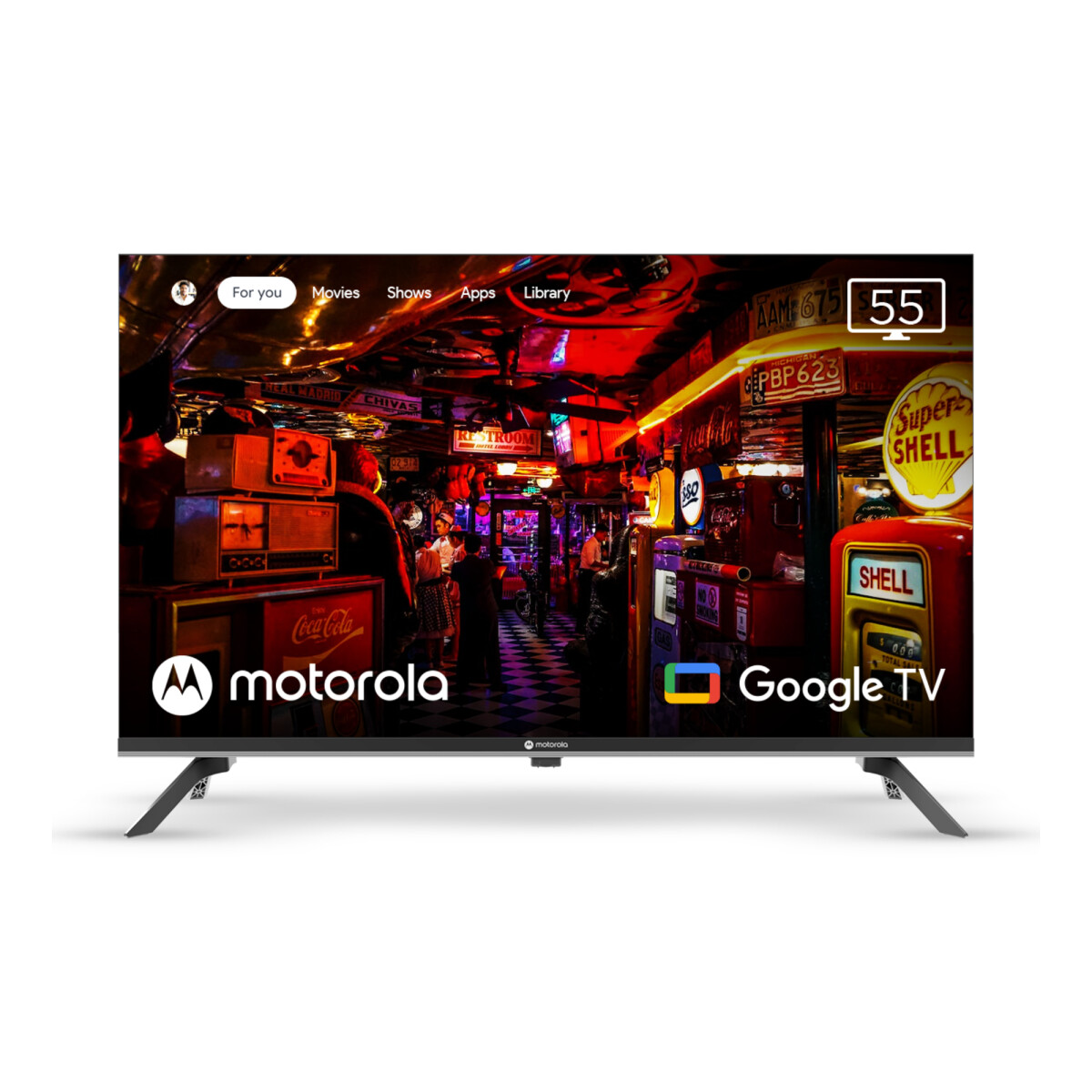 Smart TV Motorola UHD 4K 55 Google TV - MO-MOT55ULE11 