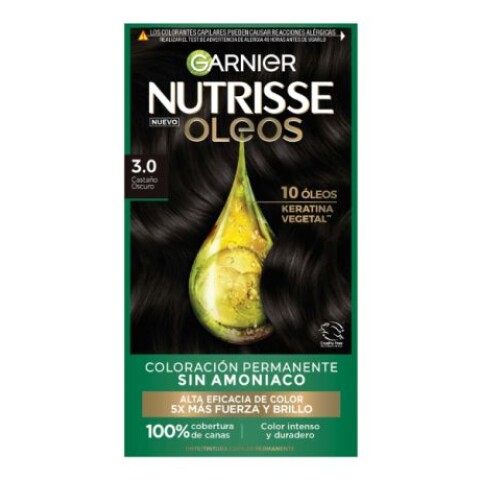 Garnier Nutrisse oleos Sin amoníaco 3.0 Castaño oscuro