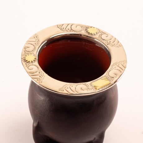 Mate de Alpaca y Bronce Y5 de ceramica