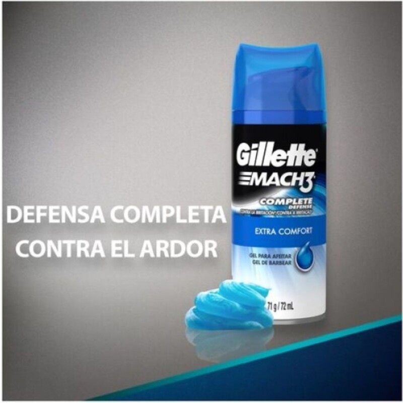 Gel para Afeitar Gillette Mach3 Complete Defense 71 GR Gel para Afeitar Gillette Mach3 Complete Defense 71 GR